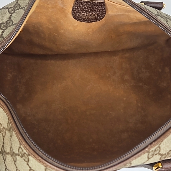 Authentic Gucci Monogram Classic Satchel Vintage Handbag Purse Authentic - Picture 11 of 17